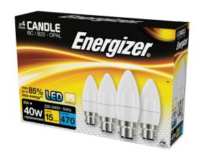 LED BC (B22) OPAL CANDLE NON-DIMMABLE BULB