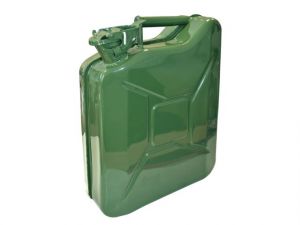 GREEN JERRY CAN - METAL 10 LITRE