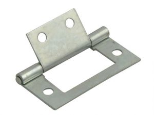 FLUSH HINGE ZINC PLATED 40MM (1.5IN) PACK OF 2