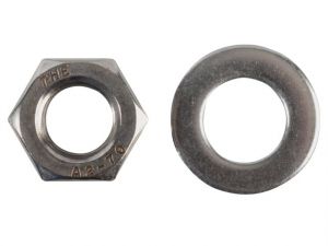 HEXAGONAL NUTS & WASHERS A2 STAINLESS STEEL M12 FORGE PACK 6