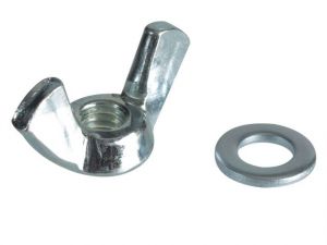 WING NUT & WASHERS ZP M6 FORGE PACK 10