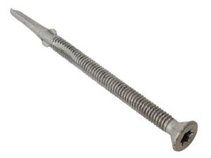 TECHFAST TIMBER TO STEEL CSK/WING SCREW NO.3 TIP 4.8 X 38MM BOX 200