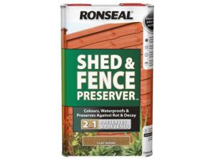 SHED & FENCE PRESERVER AUTUMN BROWN 5 LITRE