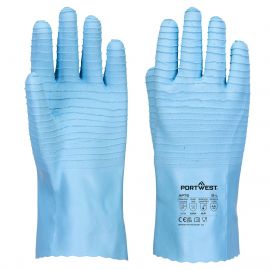 FD CHEMICAL B LATEX GAUNTLET BLUE