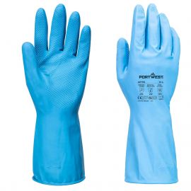 FD CHEMICAL B LATEX LIGHT GAUNTLET (PK12) BLUE