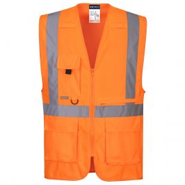 MEN'S HI-VIS TABLET POCKET EXECUTIVE VEST