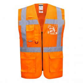 MEN'S MADRID HI-VIS HALF MESH EXECUTIVE VEST