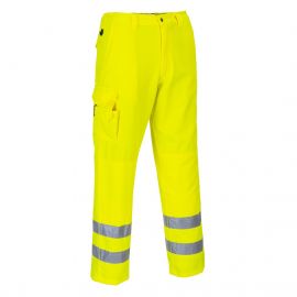MEN'S HI-VIS WORK TROUSERS YELLOW