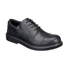MEN'S STEEL ACTION LEATHER EXECUTIVE SHOE S3 SR FO BLACK