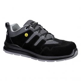 MEN'S COMPOSITE COW SUEDE LEATHER TRAINER S1 ESD SR FO
