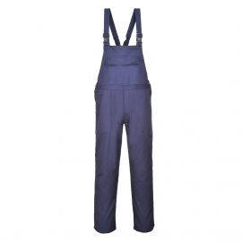 MEN'S BIZFLAME WORK FLAME RESISTANT BIB AND BRACE NAVY