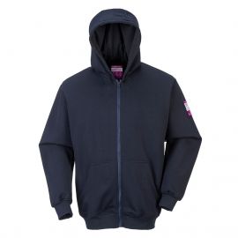 MEN'S MODAFLAME KNIT FR FULL ZIP HOODED SWEATSHIRT NAVY