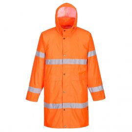 HI-VIS RAIN COAT 100CM