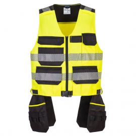 MEN'S HI-VIS CLASS 1 TOOL VEST YELLOW/BLACK