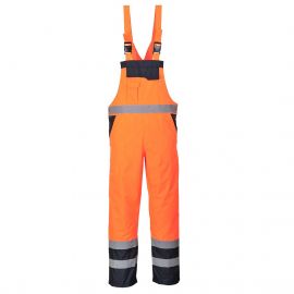 MEN'S HI-VIS CONTRAST WINTER BIB AND BRACE