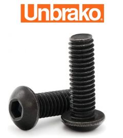 M8 x 35 MM - UNBRAKO - SOCKET BUTTON HEAD SCREW - DOME SCREW  - DIN 7380 - GRADE 12.9 - SELF COLOUR