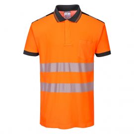 MEN'S HI-VIS COTTON COMFORT POLO SHIRT SHORT SLEEVE